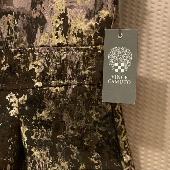 VINCE CAMUTO Metallic A-Line Dress with Slip  & Pockets in Size 14 - Picture 7 of 8